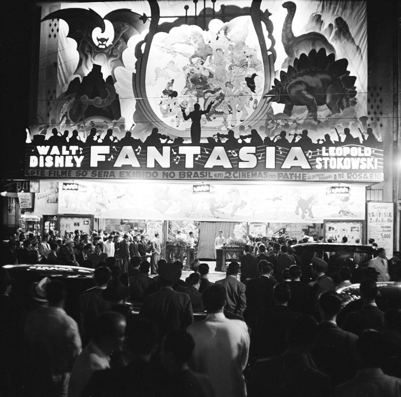 Премьера "Фантазии" в Рио-де-Жанейро, 1941 год дисней, ретро, фотография