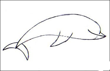 рисунок дельфин вместе с детьми поэтапно