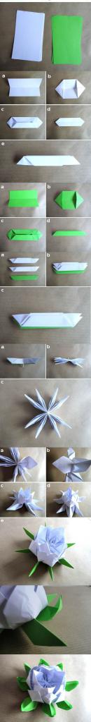 как сделать из бумаги кувшинку