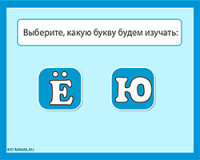 Буквы «Ё» и «Ю» и их звуки — обучающая игра по русскому языку
