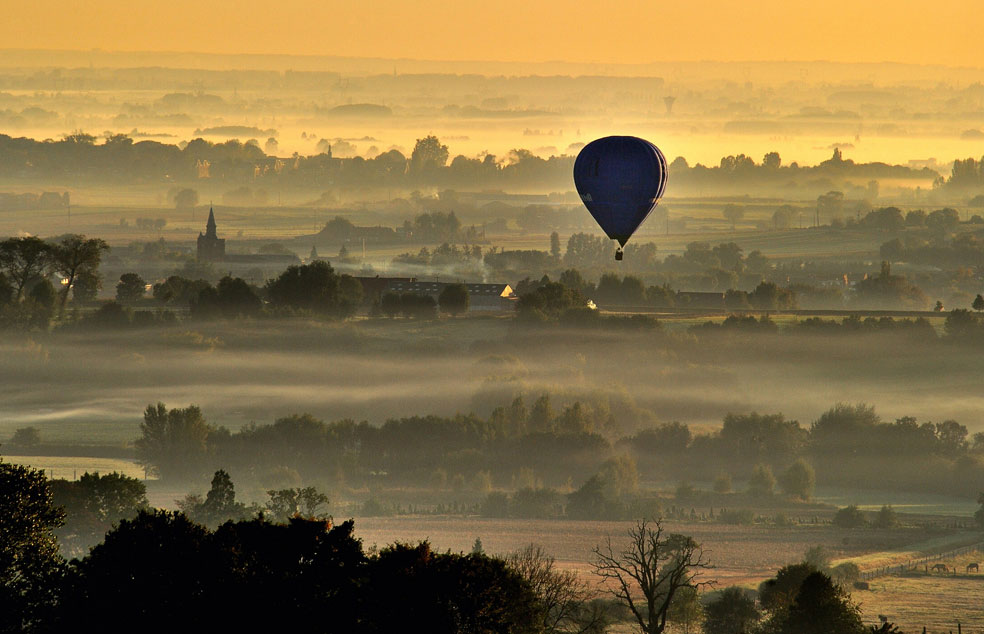 Воздушный шар над Францией, фото