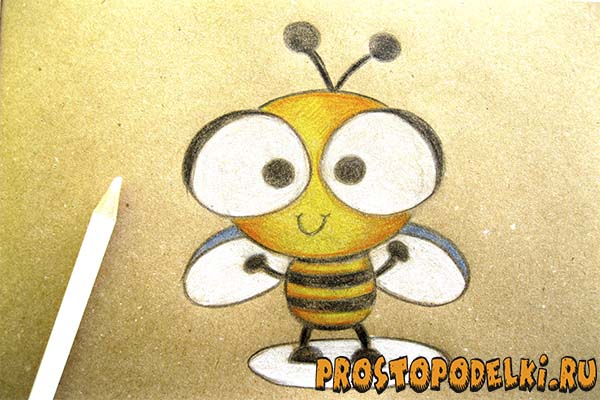 Как нарисовать пчелу-10