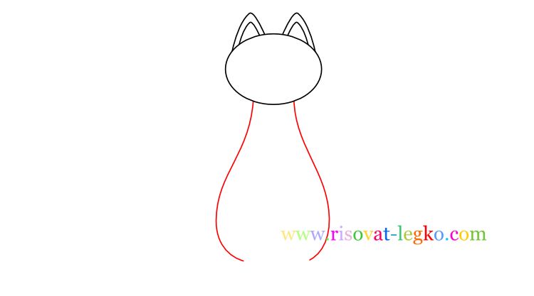 04.Как нарисовать кошку ребенку карандашом 