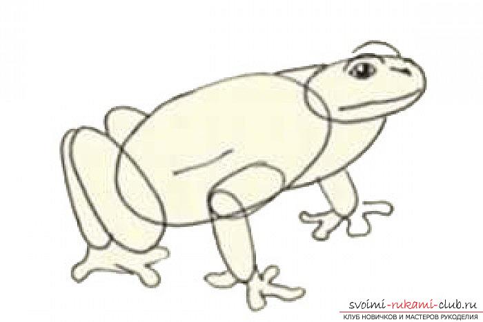 Детские рисунки, изображение лягушки. Фото №4