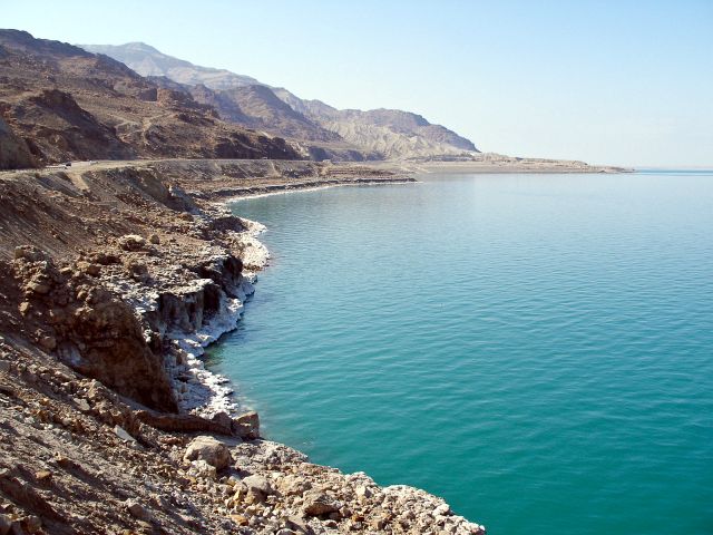Побережье Мертвого моря принадлежащее Иордании