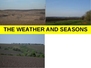 THE WEATHER AND SEASONS 
