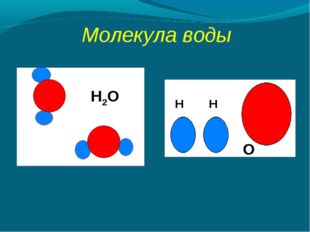 Молекула воды Н2О Н Н О 