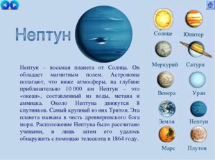 Солнце Меркурий Сатурн Венера Уран Земля Нептун Юпитер Марс Плутон Нептун – в