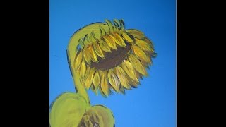 КАК НАУЧИТЬСЯ РИСОВАТЬ ПОДСОЛНУХ (очень просто, для начинающих)How To Draw Sunflowers