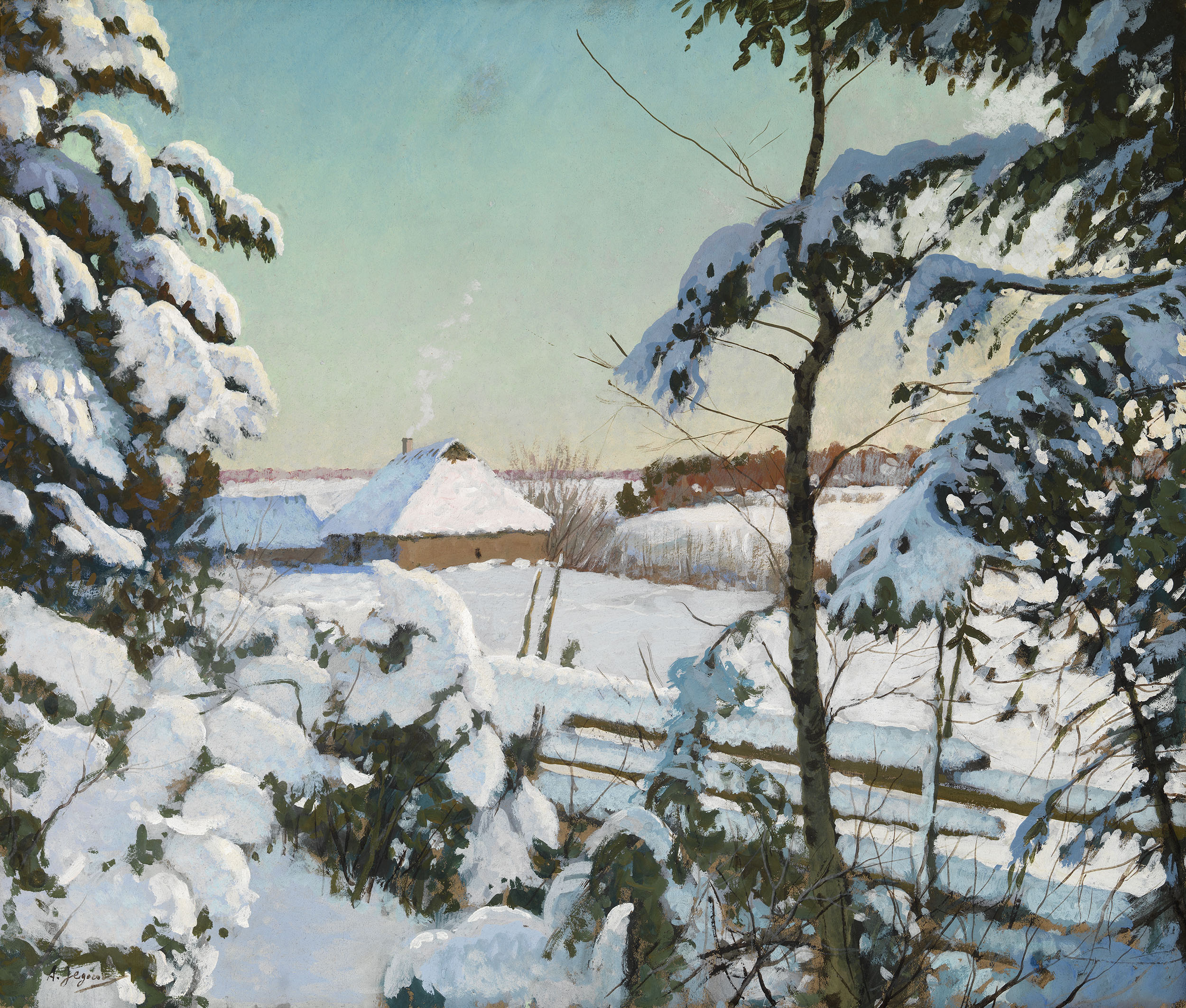 Картины русских художников о зиме с названиями и фамилиями авторов