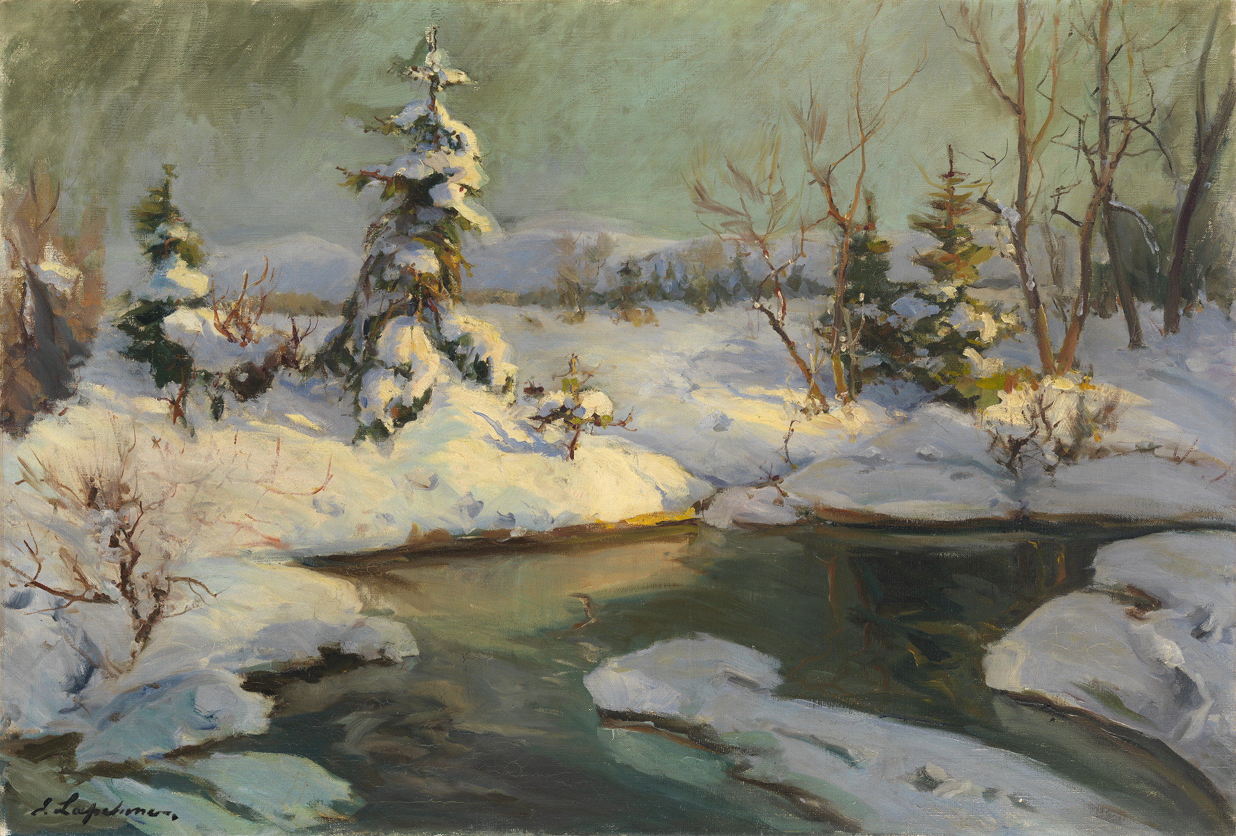 LAPCHINE, GEORGES Winter Landscape