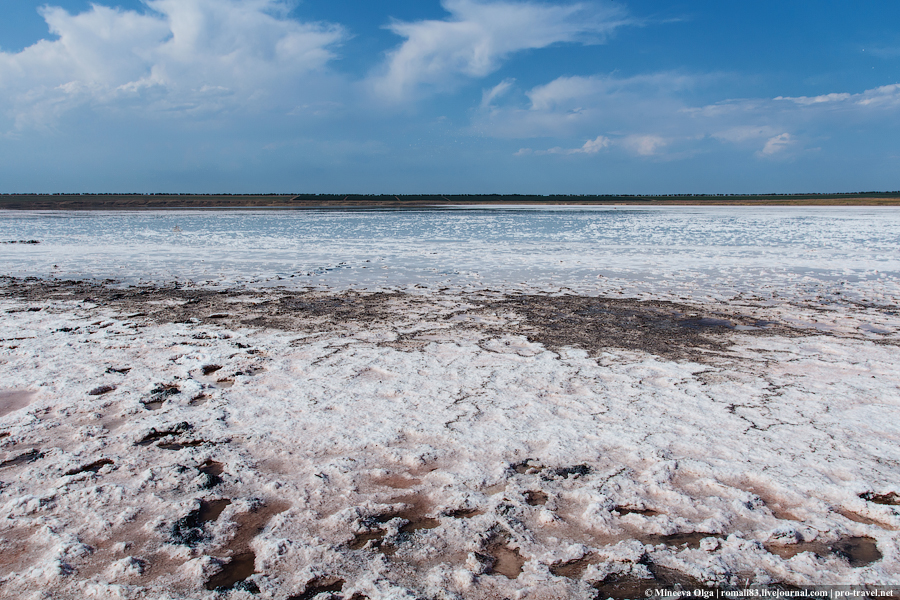 Соленое озеро в Тамани