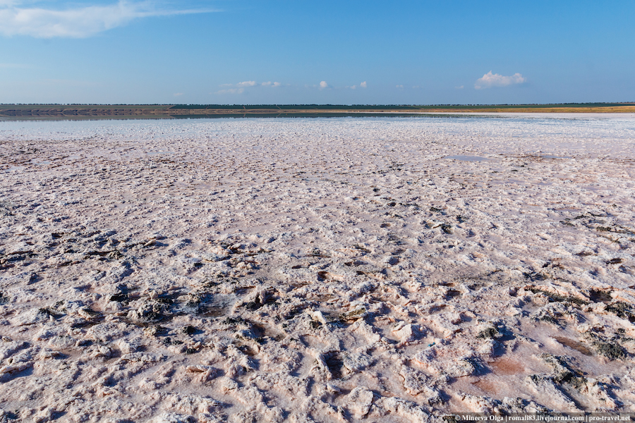 Соленое озеро в Тамани
