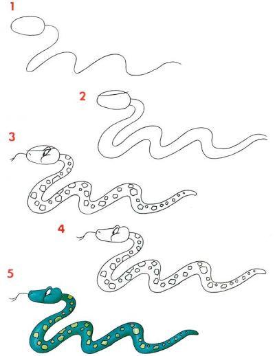 Нарисовать змею