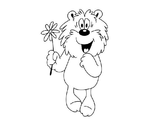Рисуем мишку из мультфильма «Трям! Здравствуйте!» шаг 4