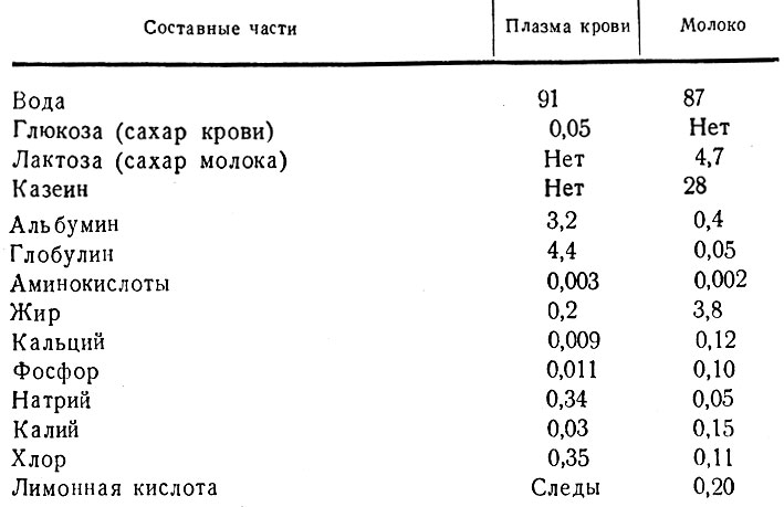 Главные составляющие крови