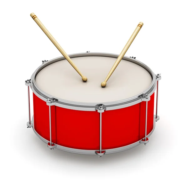 Красный барабан с окорочков — стоковое фото