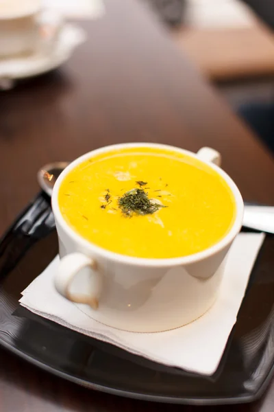 Тыквенный суп крема — стоковое фото
