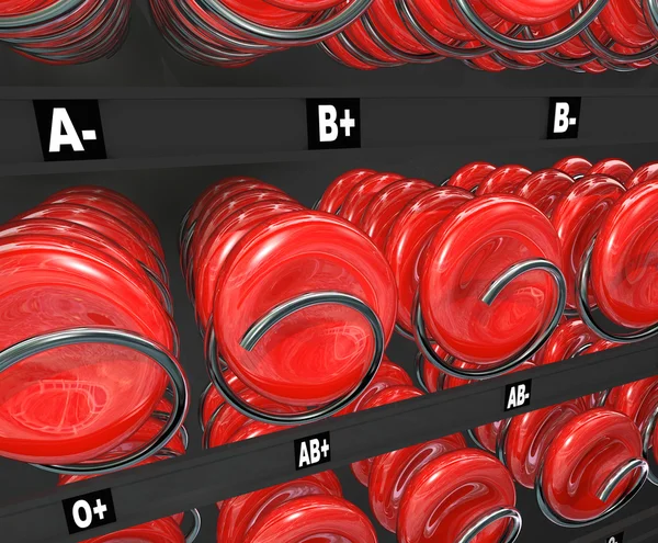 Клетки крови в снэк или Торговый автомат — стоковое фото