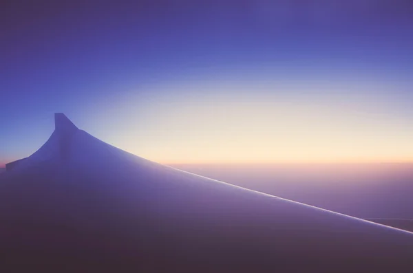 Вид с воздуха из самолета — стоковое фото