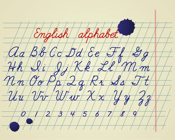 Набор английский алфавит — стоковый вектор