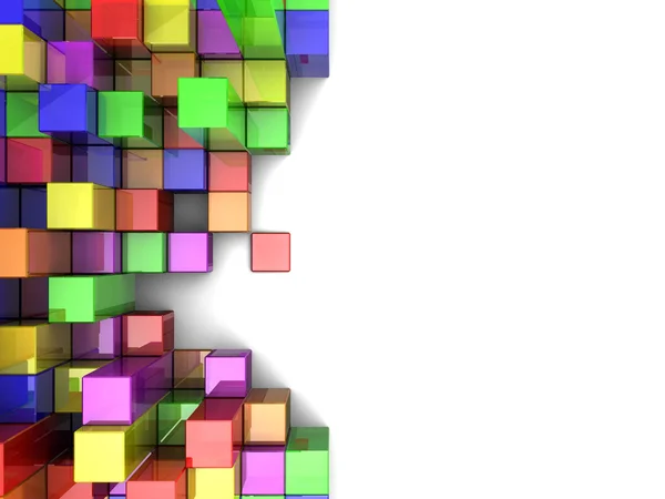 Красочные кубы — стоковое фото