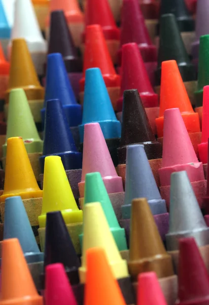 Красочные искусства восковой карандаш карандаши советы для детей и другие обр — стоковое фото