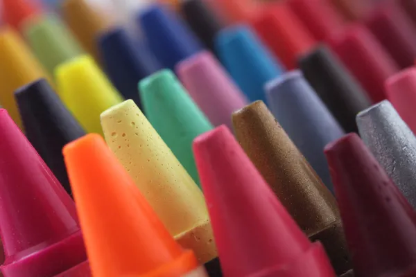 Используйте красочные pastel(crayon) карандаши советы для детей и других — стоковое фото