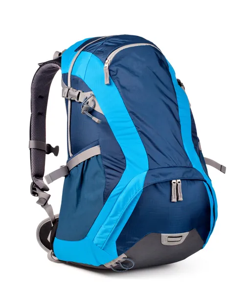 Синий рюкзак — стоковое фото