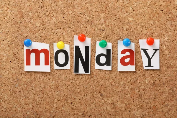 Слово понедельник — стоковое фото