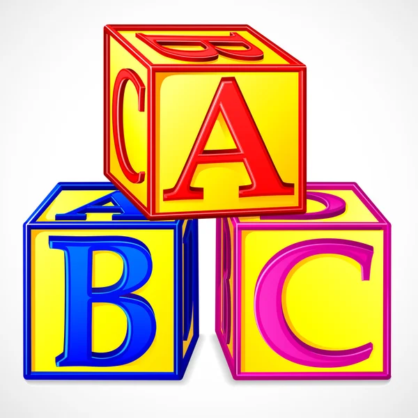 ABC блок — стоковый вектор