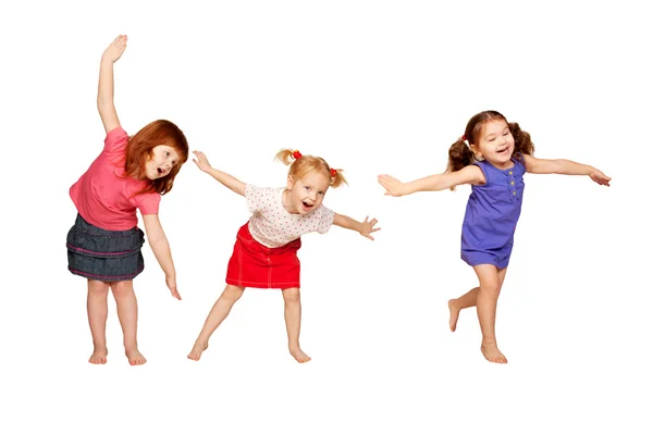 Дети танцуют. радостный участник — стоковое фото