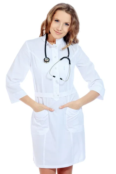 Дружелюбная медсестра — стоковое фото