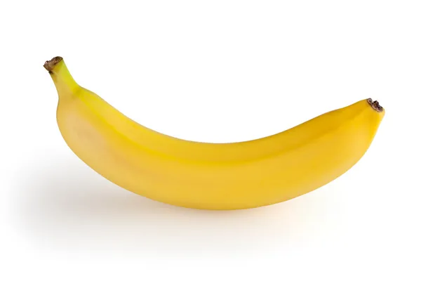 Банан, изолированные на белом фоне с обтравочного контура — стоковое фото
