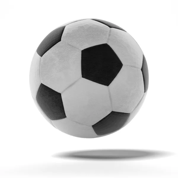 Футбол, изолированные на белом — стоковое фото