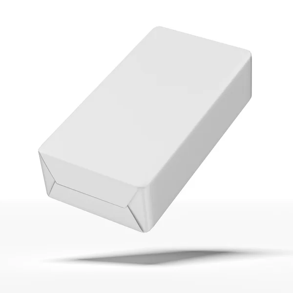 Пакет коробки белой пленкой — стоковое фото