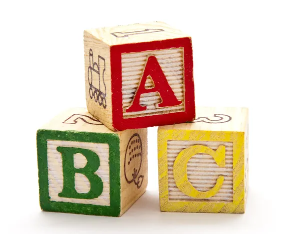 Блоки ABC — стоковое фото