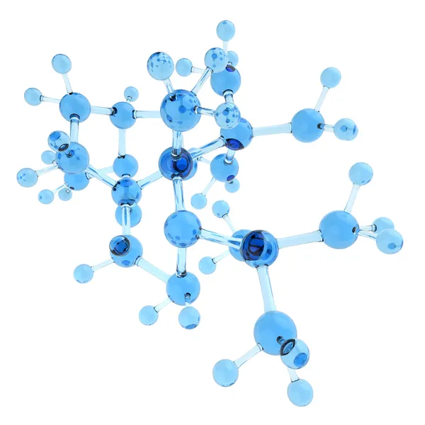 Молекулы 3d фон — стоковое фото