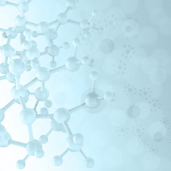 Абстрактные 3d молекул медицинское образование — стоковое фото