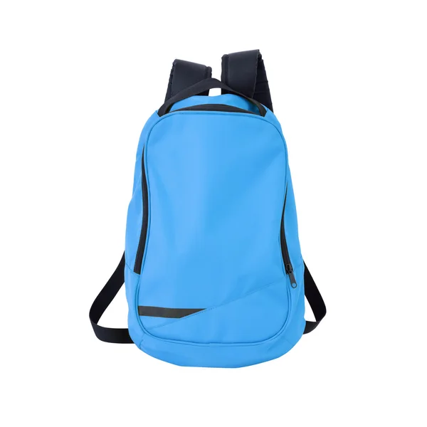Синий рюкзак, изолированные с пути — стоковое фото