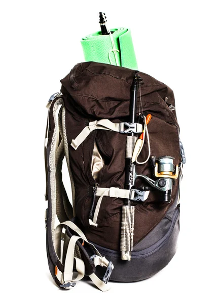 Большой туристический рюкзак с легкие пены Матем — стоковое фото