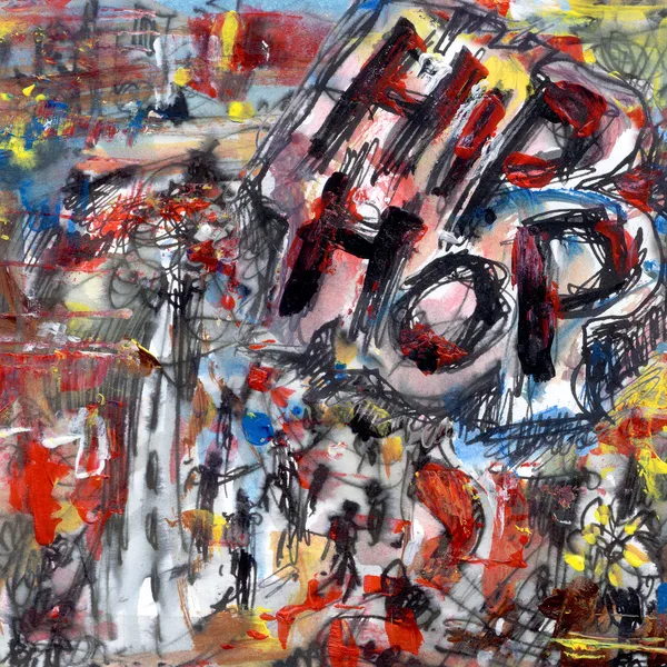Хип-хоп абстрактной живописи — стоковое фото