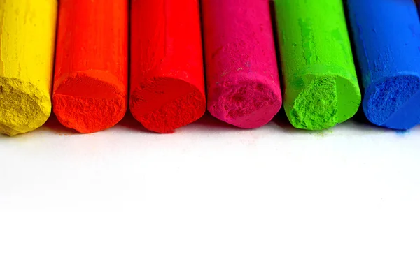 Цвет спектра пастельные палочки - образование, искусство, креатив, снова в школу — стоковое фото