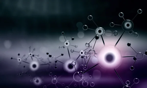 Цепь молекулы — стоковое фото
