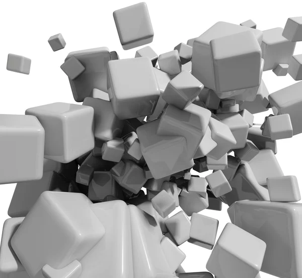 Абстрактный фон 3d кубов — стоковое фото
