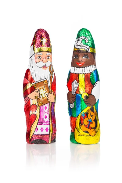 Sinterklaas zwarte piet. голландское шоколадное число — стоковое фото