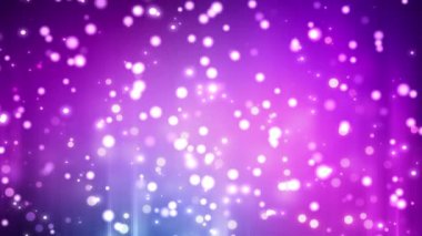 Фиолетовые лучи света позади сверкающие шары Боке — стоковое видео