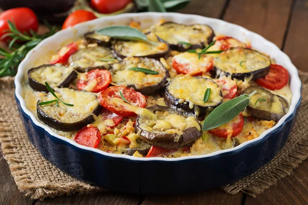 Moussaka (eggplant casserole) — стоковое фото
