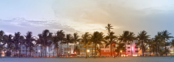 Майами-Бич на закате — стоковое фото