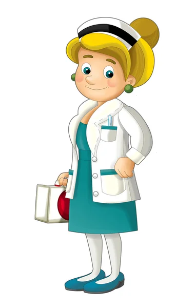 Мультипликационная медсестра — стоковое фото